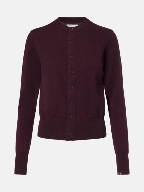 Blouson cashmere cardigan