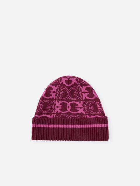 BEANIE WITH JACQUARD LOGO DETAIL