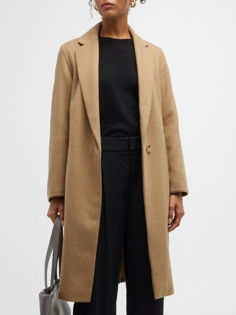 Classic Straight Wool-Blend Coat