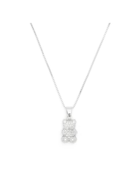 Pave Nostalgia Bear crystal necklace