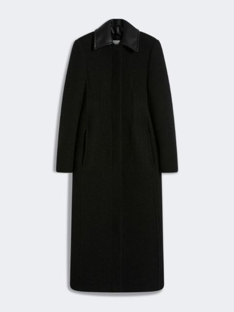 Fitted wool coat - RUNWAY - BLACK