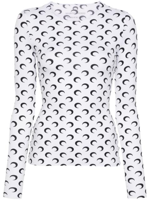 Crescent Moon-print T-shirt