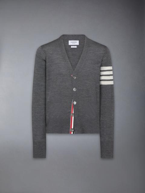 WOOL CLASSIC 4-BAR V-NECK CARDIGAN