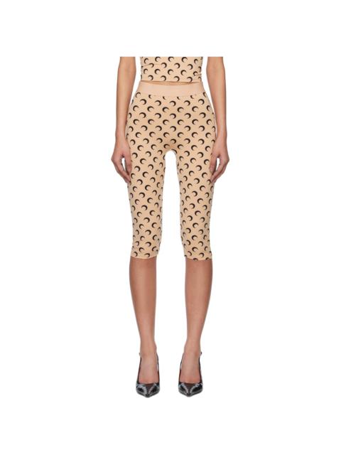 SSENSE Exclusive Tan Recycled Moon Jersey Capri Leggings