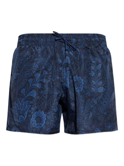 paisley-print swim shorts