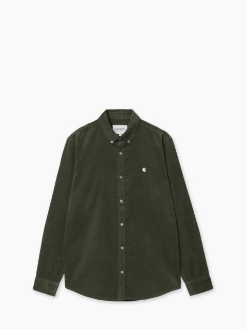 CARHARTT WIP L/S MADISON FINE CORD SHIRT OPUNTIA/WAX