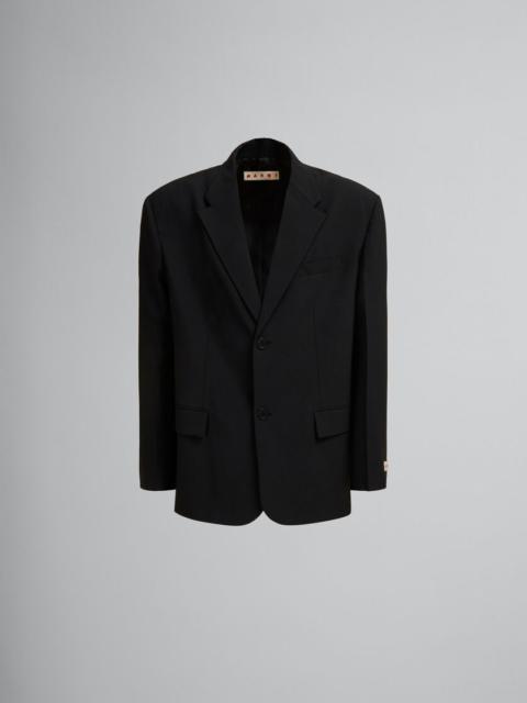 BLACK LIGHT WOOL BLAZER WITH MARNI TAG
