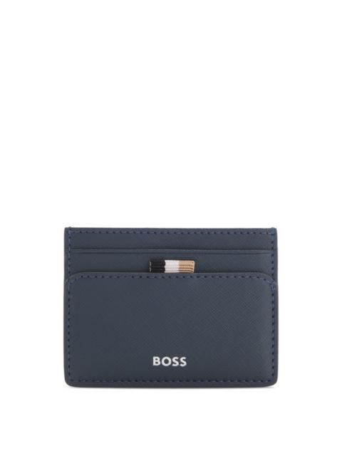 CARD HOLDER WITH FOIL-EMBOSSED LOGO