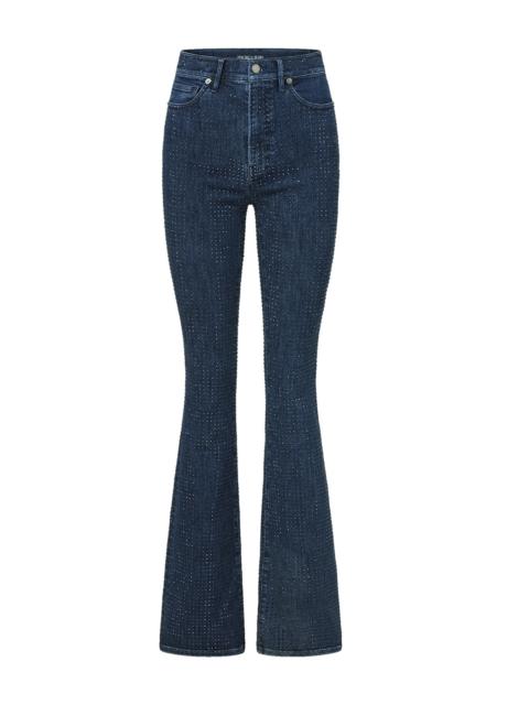 BEVERLY RHINESTONE SKINNY-FLARE JEAN
