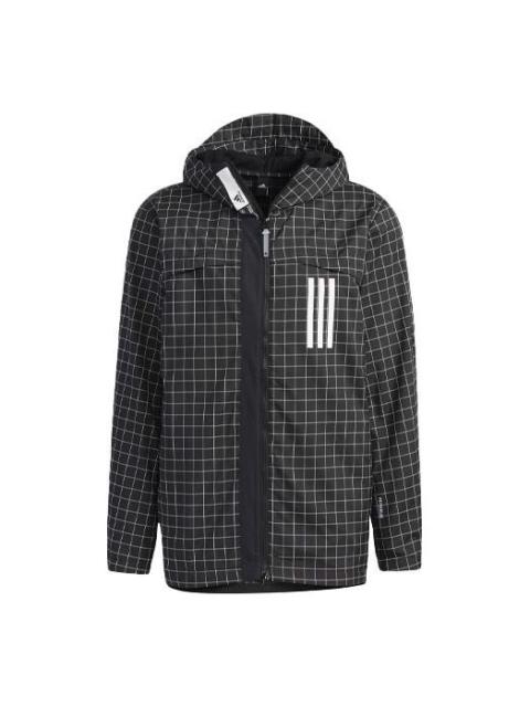 adidas WND Sports Windproof Hooded Jacket Black GL8684