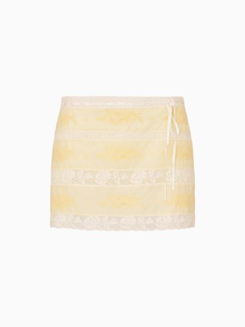 Valerian Cotton Victorian Mini Skirt