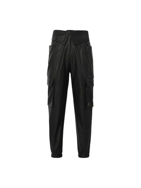 (WMNS) Air Jordan Court-To-Runway High Waist Trousers Black CW6487-010