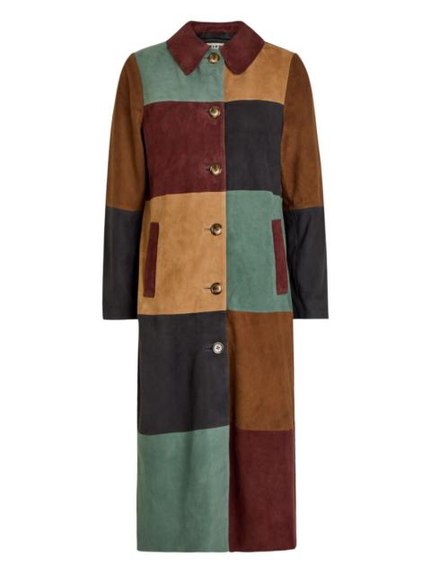 Milly patchwork button coat