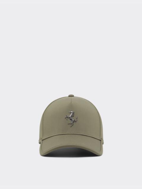 Baseball cap with metal Prancing Horse