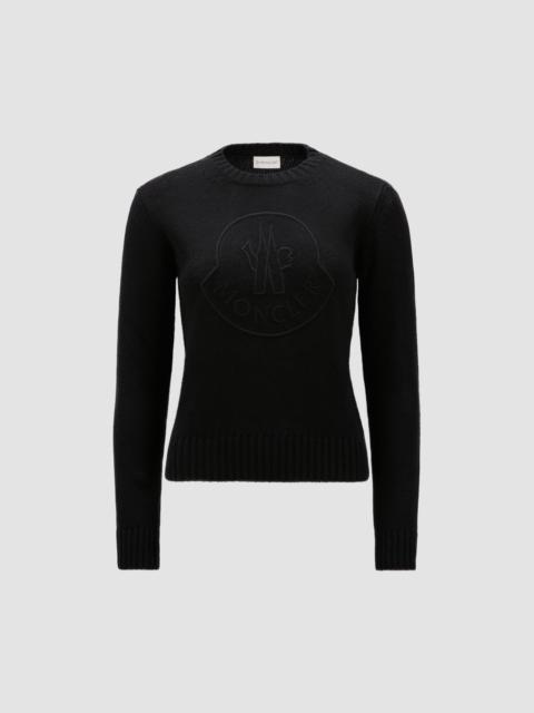 Embroidered Logo Cashmere & Wool Sweater