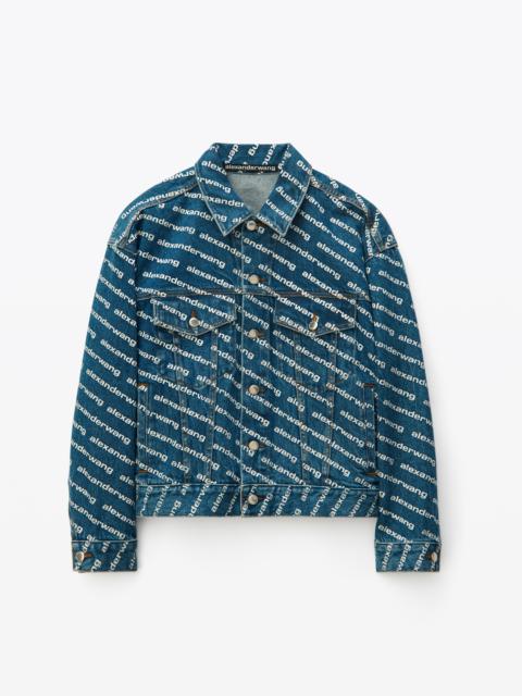 GAME LOGO JACKET IN DENIM