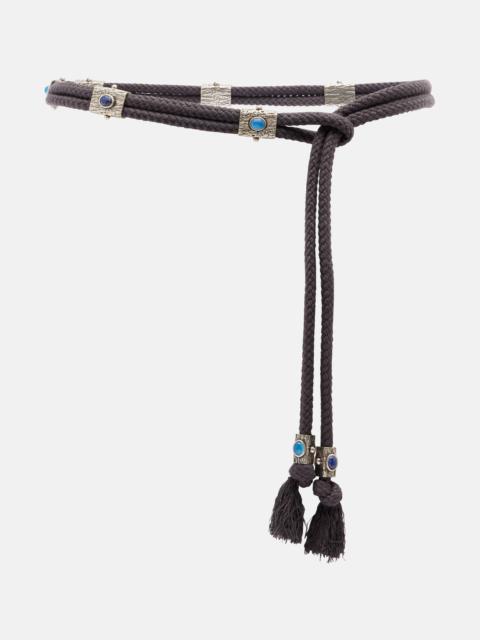 Aleea embellished cotton belt
