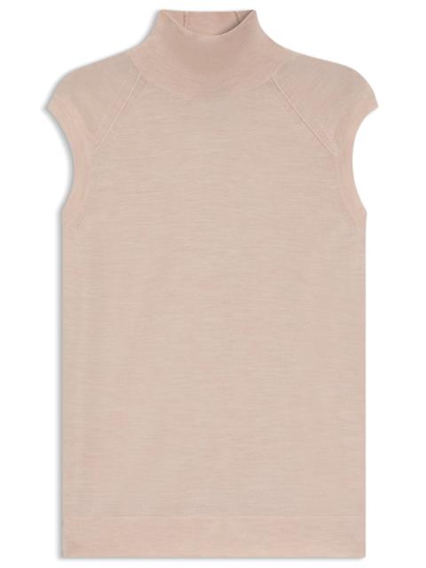 HIGH-NECK TOP IN MERINO WOOL