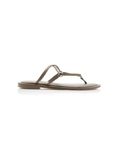 Nanaka Leather Sandals brown