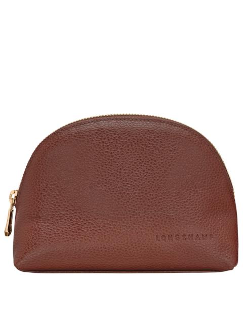 Le Foulonné Pouch Coffee - Leather