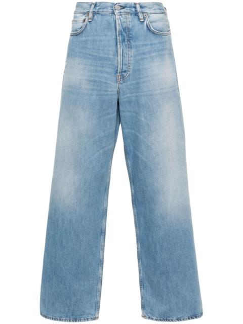 mid-rise wide-leg jeans