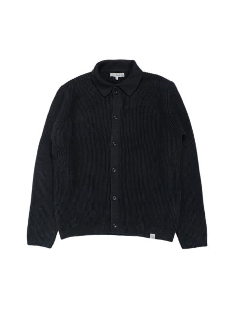 KNITSHIRT05 Ribbed Knitshirt Deep Black
