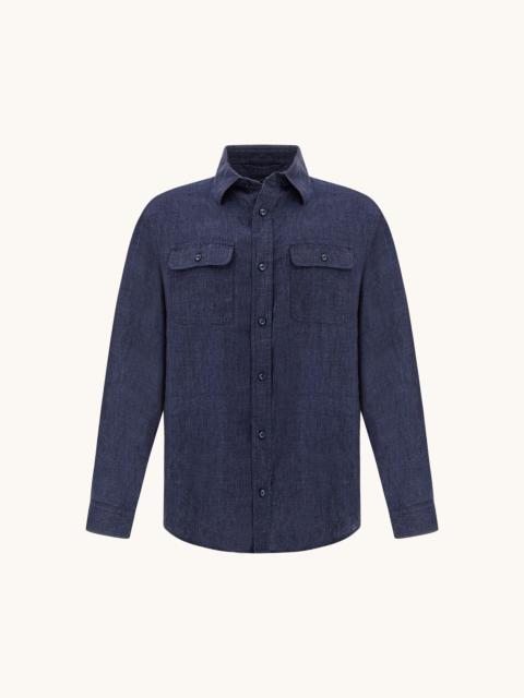 LINEN OVERSHIRT