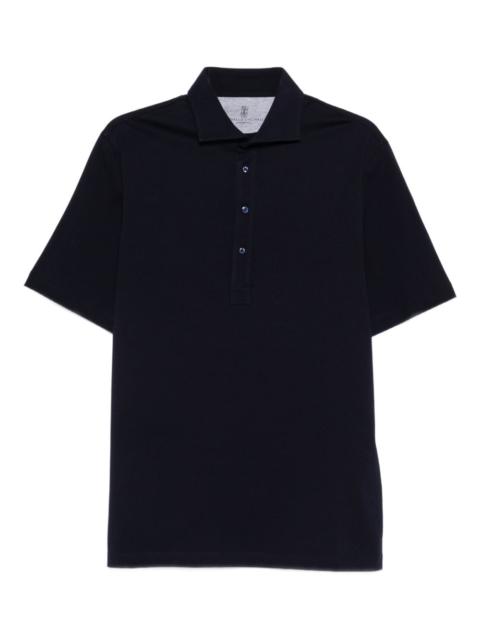 button-up polo shirt