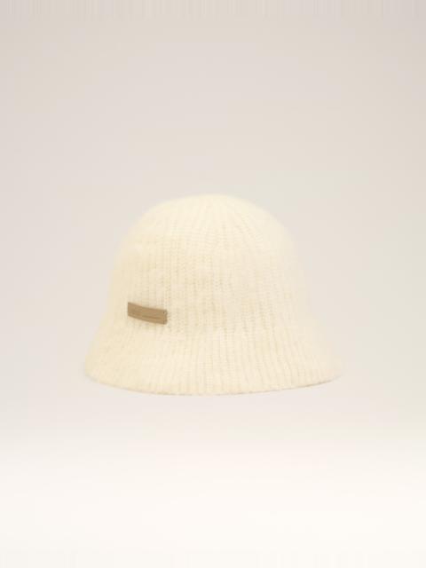 WHITE MOHAIR AMI BUCKET HAT
