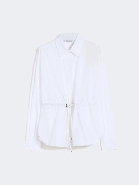 Cotton poplin shirt - OPTICAL WHITE