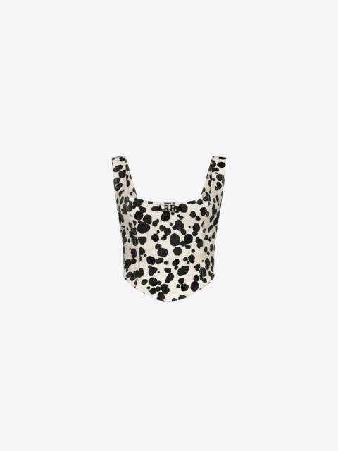 DALMATIAN DENIM CORSET TOP