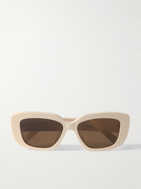 Triomphe Rectangular-frame Acetate Sunglasses