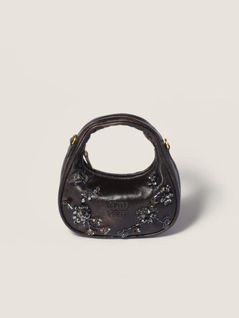 Wander embroidered leather mini-bag