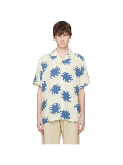 Off-White & Blue Sky Ember Viscose Shirt