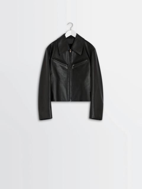 BOXY LEATHER BLOUSON