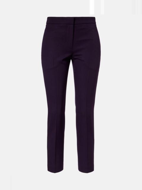 Wool slim pants