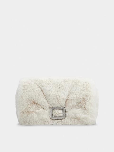 Viv' Choc Phone Holder in faux fur