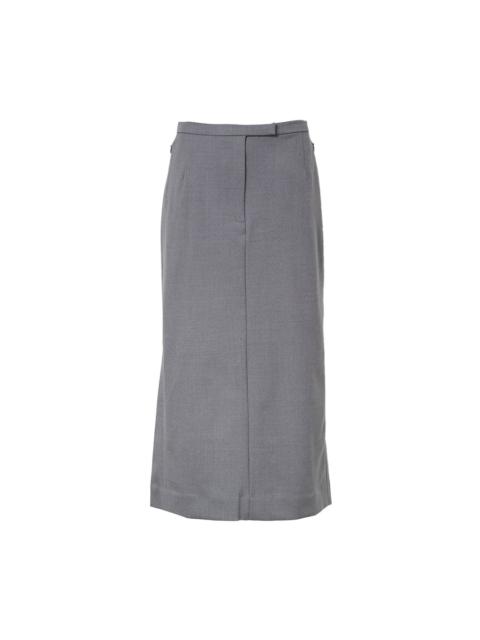 Long Straight Tailored Skirt