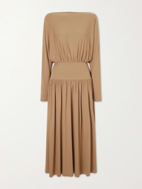 Boatneck Jersey Maxi Dress