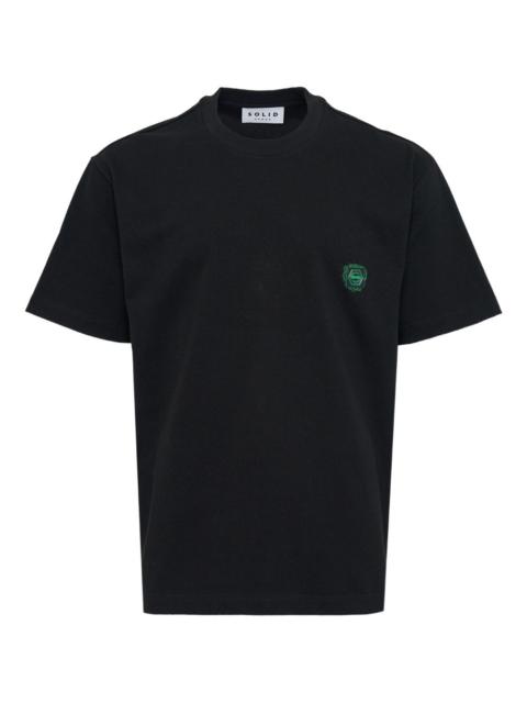 logo-embroidered T-shirt