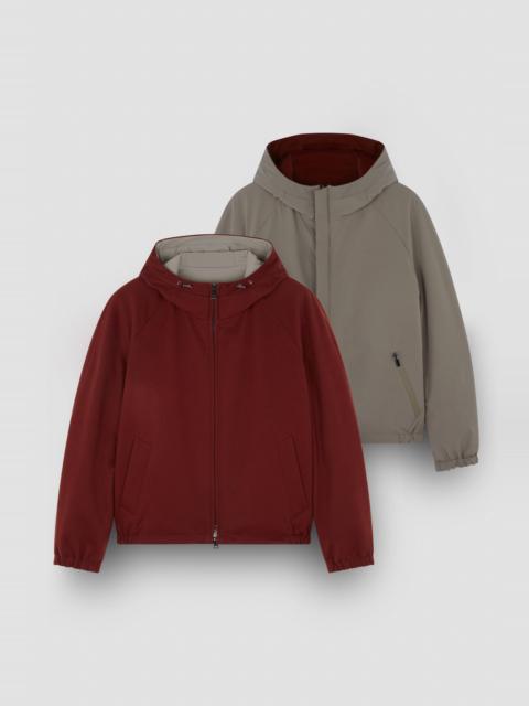 REVERSIBLE JACKET IN CASHMERE AND TYPHOON®