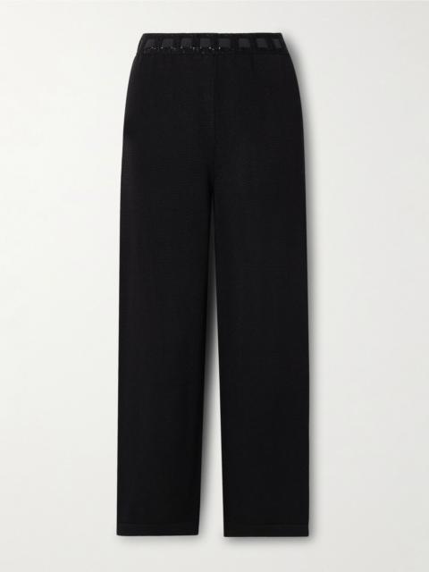 Johnny cotton straight-leg pants Black