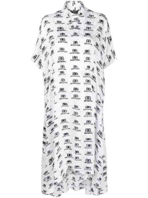BB Icon logo-jacquard midi dress