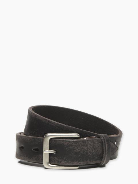 FULLCOUNT 6218 WILD LEATHER NARROW BELT BLACK