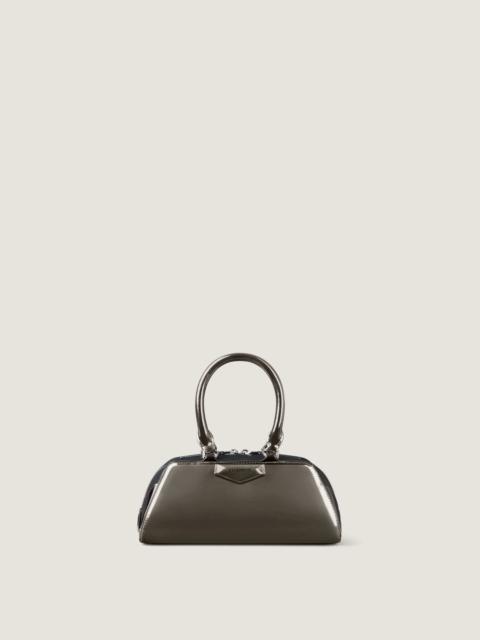 MINI ANTIGONA EAST-WEST BAG IN MIRROR EFFECT LEATHER