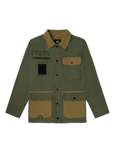 Vans Splicing Cargo COACH Jacket Military Green VN0A4RQ4Z5E