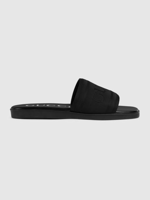 Men's slide sandal with tonal logo