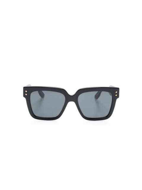 rectangular -frame sunglasses