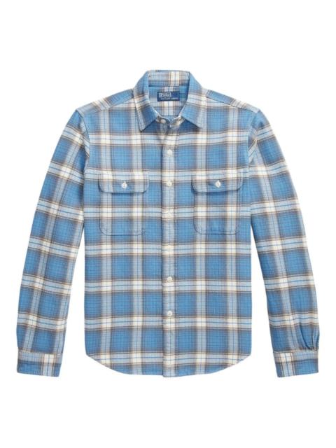 collared flannel shirt