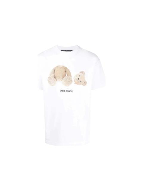 Palm Angels Bear Classic Tee White Brown